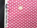 CP0116 Pink with White Love hearts polka dots Rose & Hubble Cotton, wedding bows shabby chic bunting dressmaking, sewing patchwork quilting Fabric - sold by the metre PRESTIGE FASHION