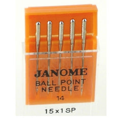 Janome Ball Point Needles UK Size 11 - Metric Size 75 (15x1SP)