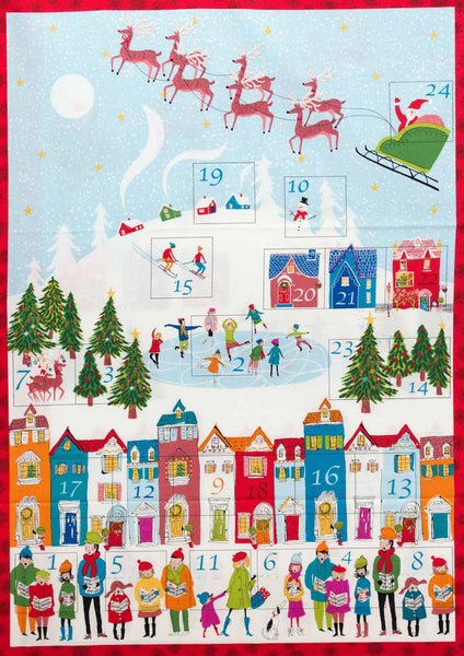 Christmas Advent Panel Fabric from Makower UK