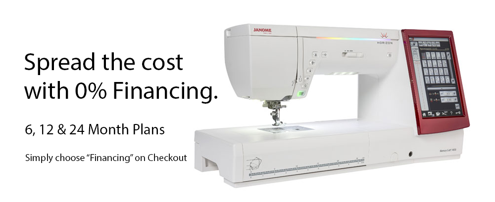 Buy sewing machine with 0% finance
