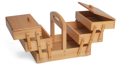 Wood Sewing Box