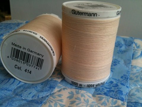 Gutermann Sew All Thread Col.414 1000m Cream