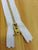 YKK Brass Jeans Zip 18cm 7inch White (501)