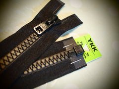 YKK Vislon Open End Zip 76cm 30inch Black (580)