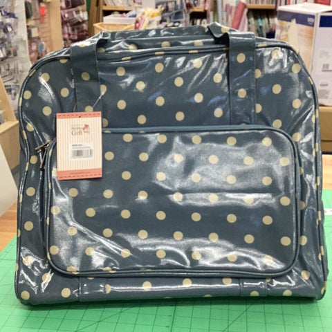 Sewing Machine Bag Blue Spot Print | Hobby Gift