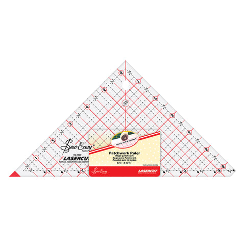 Triangle 6.5" non slip Frosted Advantage quilt ruler | Sew Easy Crafting