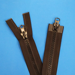 YKK Vislon Two-Way Open End Zip 56cm 22inch: Black (580)