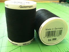 Gutermann Sew All Thread Col.blk 1000m Black