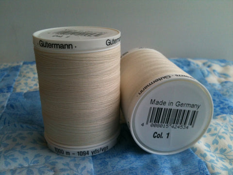Gutermann Sew All Thread Col.1 1000m Ecru