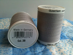 Gutermann Sew All Thread Col.38 1000m Gray
