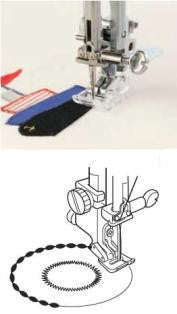 Cat D. Applique Foot for Janome 9mm machines 202086002