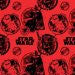 STAR WARS Danger Red Fabric - 0.5M Multiples - CAM039 Space Fabric - 0.5 Metre - 100% Cotton