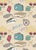 Globetrotter Theme in Sand Colour Range Co-Ordination from Fabric Freedom - 100% Cotton British Designed Craft Fabrics for Patchwork and Quilting Co-ordinated Colours and Prints - (Price per /QUARTER Metre)