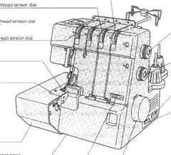 Janome 634D Overlocker Instruction Manual