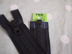 YKK Vislon Open End Zip 81cm 32inch Black (580)