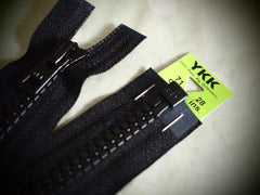 YKK Vislon Open End Zip 71cm 28inch Black (580)