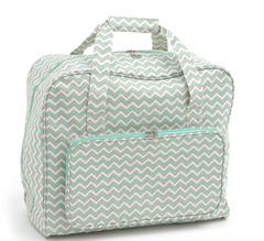 Sewing Machine Bag,carry case Hobbygift Matt Scribble Chevron Oil Cloth  20 x 43 x 37 cm