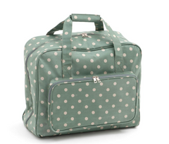 Sewing Machine Bag,carry case Hobby Gift Moss Polka Dot Oil Cloth MR4660/264