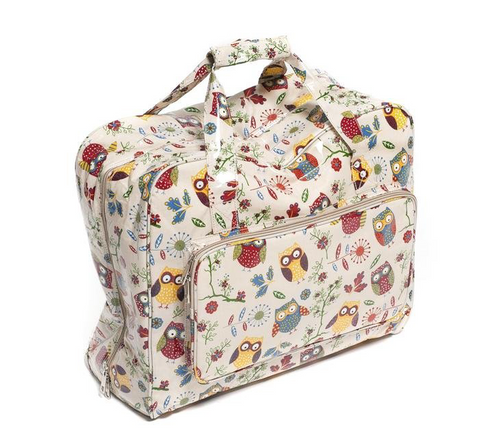 Sewing Machine Bag,carry case Hobby Gift Owl Print Oil Cloth 20 x 43 x 37cm MR4660/29