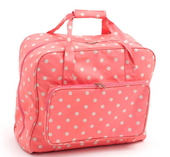Sewing Machine Bag,carry case Pink Coral Spots Oil Cloth 20 x 43 x 37cm MR4660\262