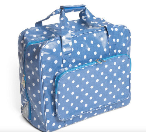 Sewing Machine Bag,carry case MR4660/188 Denim Spot Oil Cloth 20 x 43 x 37cm