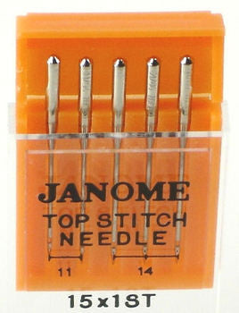 Janome Top Stitch Assorted Needles 11/14-75/90 (15x1ST)