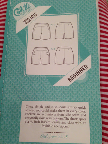 Colette Beginner Sewing Pattern 1022 Iris