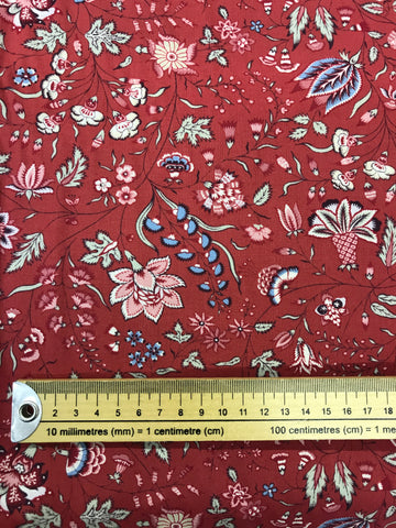 Dutch Heritage Surat red per 1m DeStash