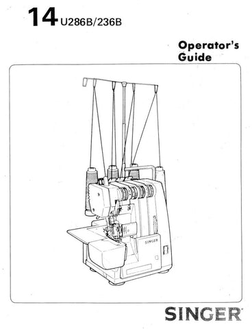 Singer 14U286 - Overlock Manual